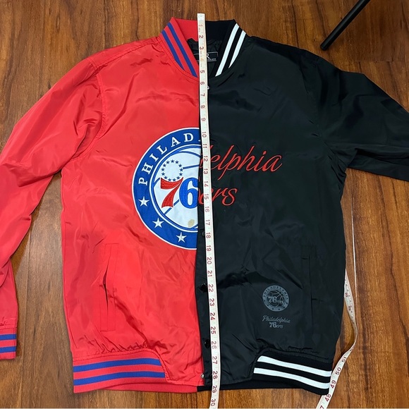 Young And Reckless Philadelphia Sixers Jacket Vintage Size Medium - Picture 10 of 11